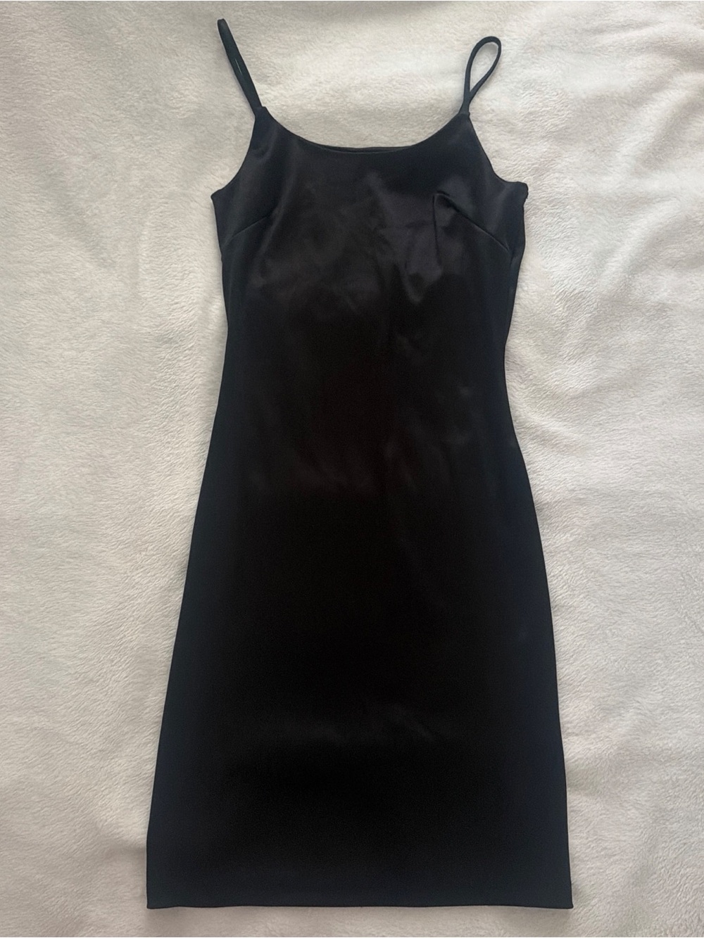 H&M Classic Black Slip Dress with Spaghetti Straps